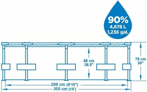 Bestway Steel Pro Max 10' x 30