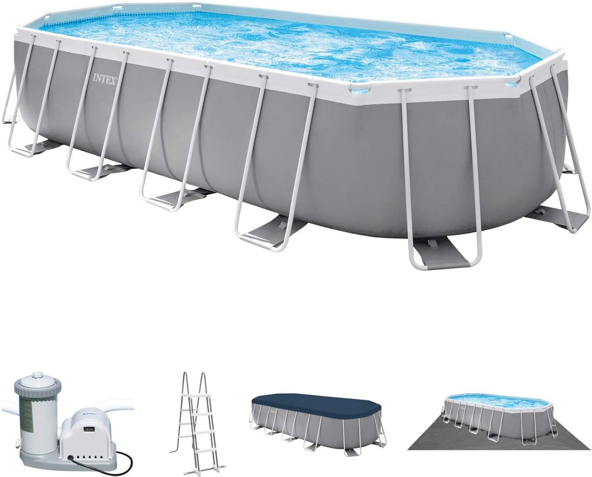 Test de la piscine ovale Intex Prism Frame 20ft