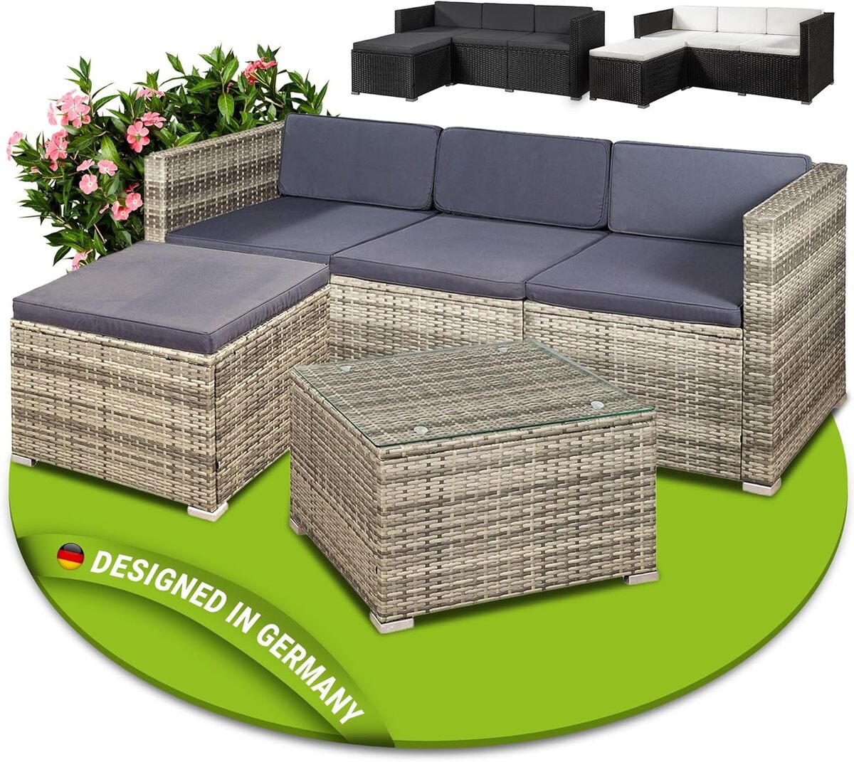 Test du salon de jardin Juskys Punta Cana M en polyrotin : confort et résistance