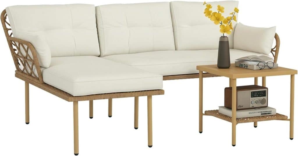 Test du salon de jardin Outsunny 4 personnes : confort et élégance en résine tressée