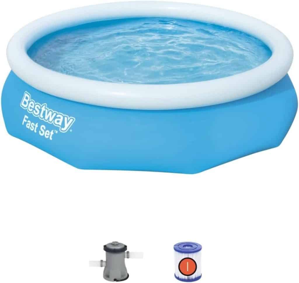 Test piscine hors sol Bestway 3 m : ensemble complet avec pompe filtrante