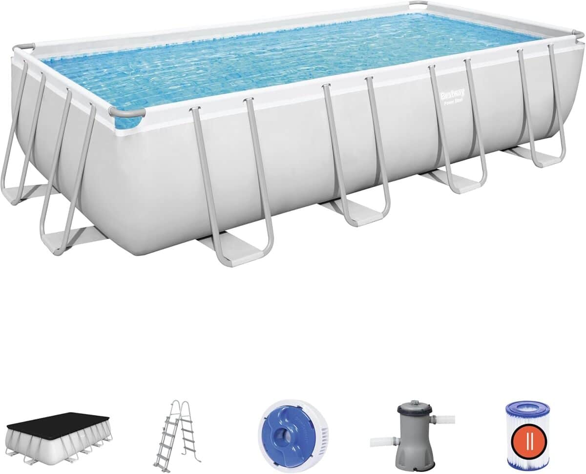 Test : piscine hors sol rectangle Bestway Power Steel™ 488 x 244 cm
