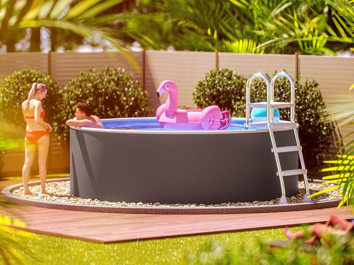 Test : piscine ronde poolomio® en acier 460 x 120 cm