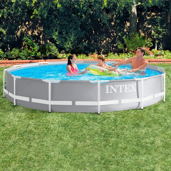 Intex - 26712NP - Kit Piscinette Prism Frame Ronde Tubulaire (Ø)3,66 X (H)0,76M