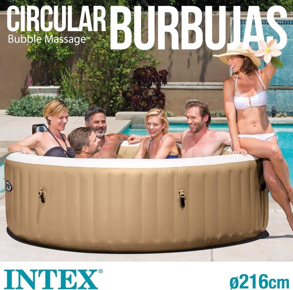 Intex Pure Spa Sahara 6 Places 28428EX Beige