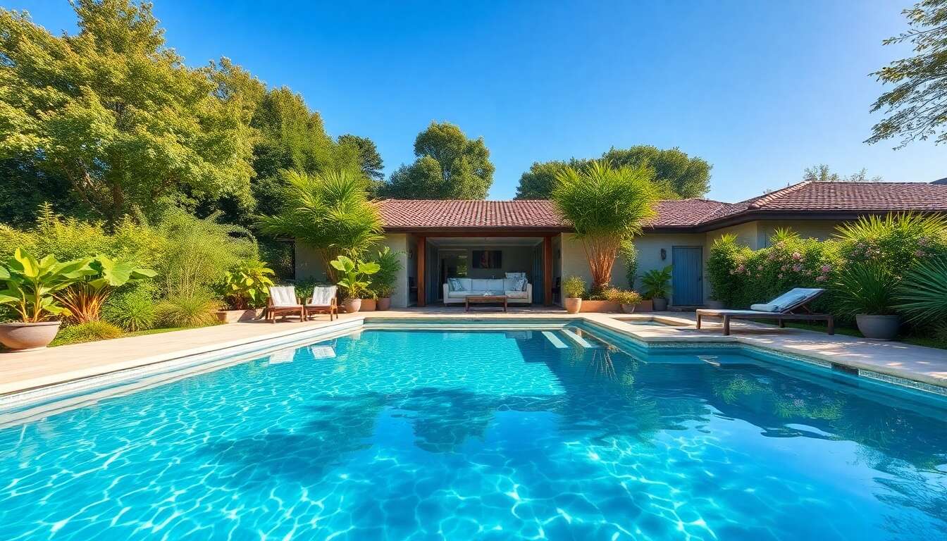 Exemples de tailles standards pour une piscine familiale