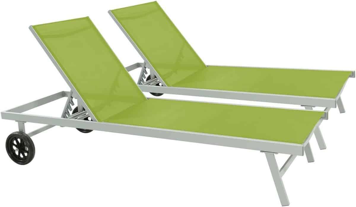 Test bain de soleil Bella Phoenix vert - lot de 2