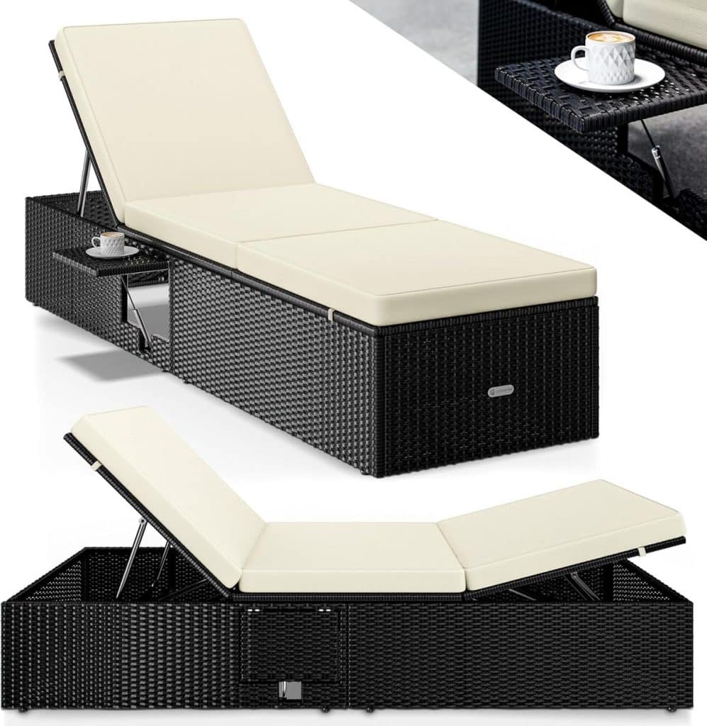 Test chaise longue Casaria® 7 positions : confort et élégance