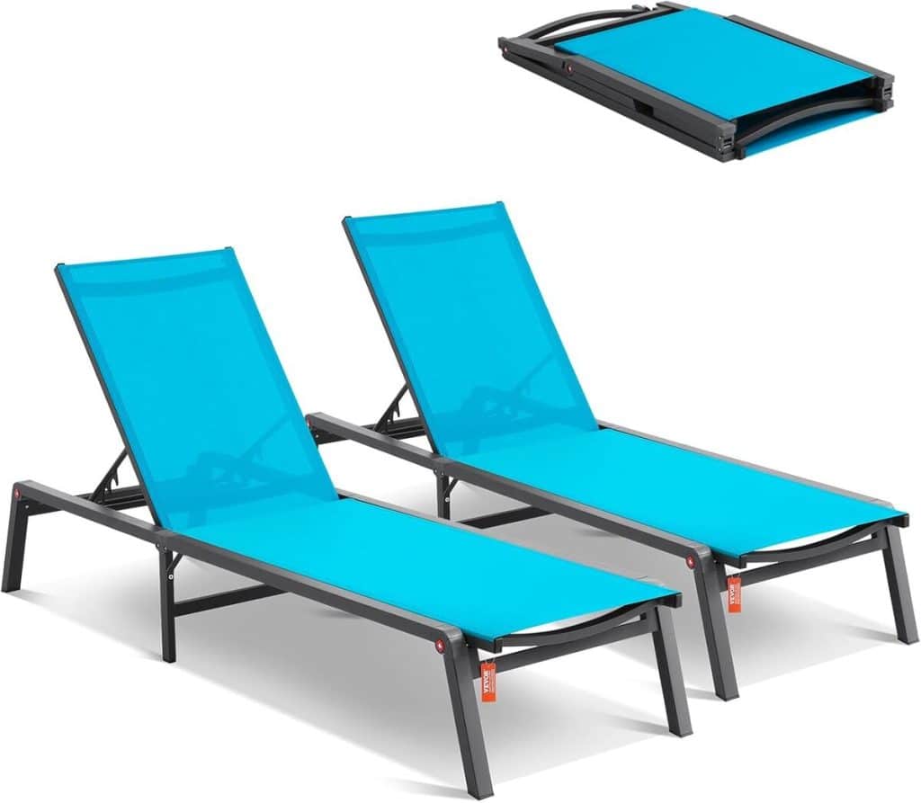 Test : chaise longue pliable VEVOR pour terrasse et piscine