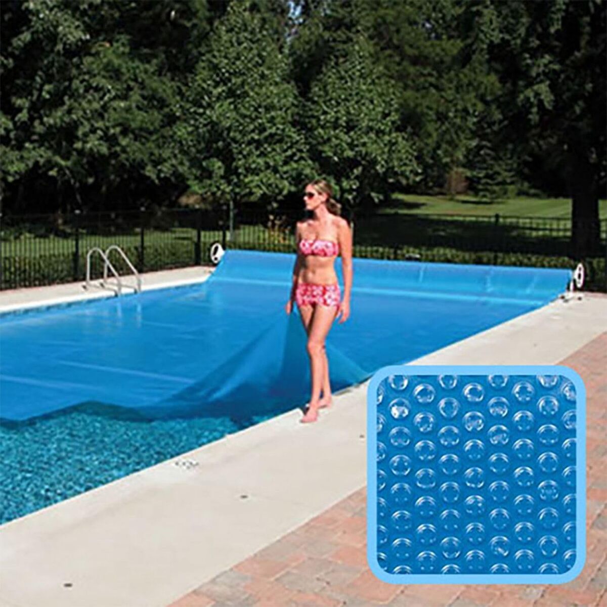 Test de la bâche solaire Linxor 4 x 14 m pour piscine