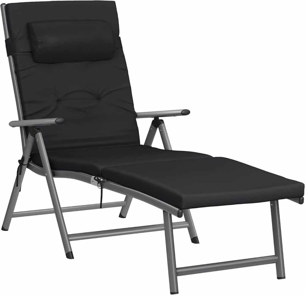 Test de la chaise longue SONGMICS GCB24BK : confort et durabilité