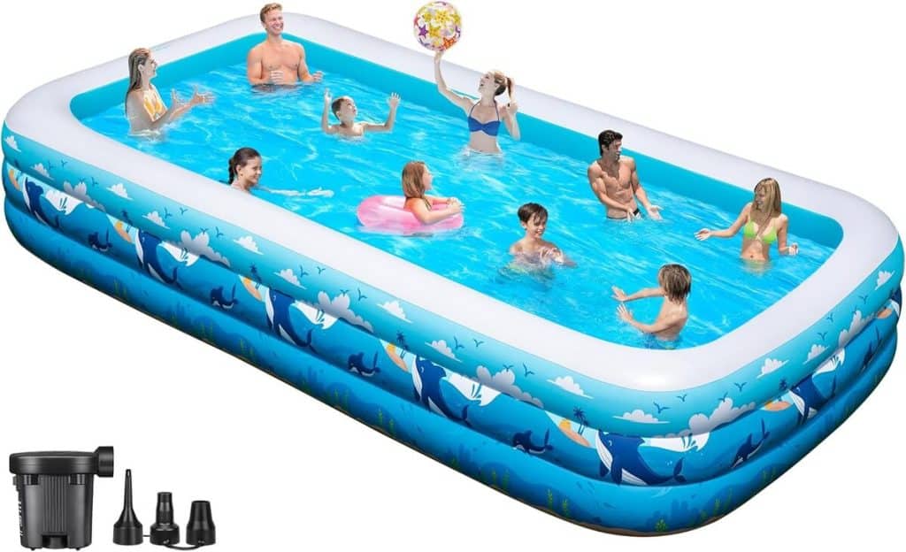 Test de la piscine gonflable extra large pour adultes : polyvalence et confort