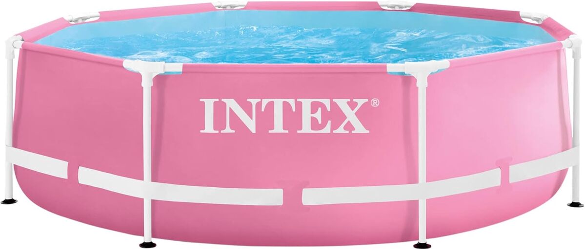 Test de la piscine Intex Pink Metal Frame 2, 44 m