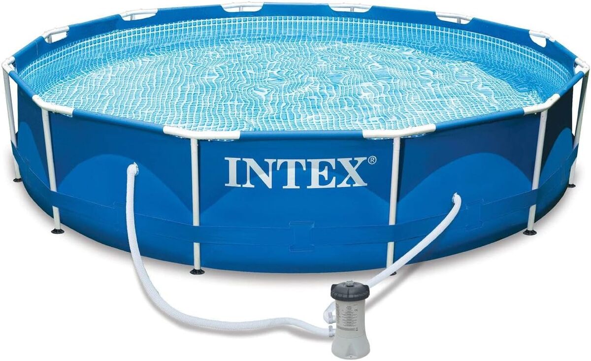 Test de la piscine Intex ronde avec cadre en métal