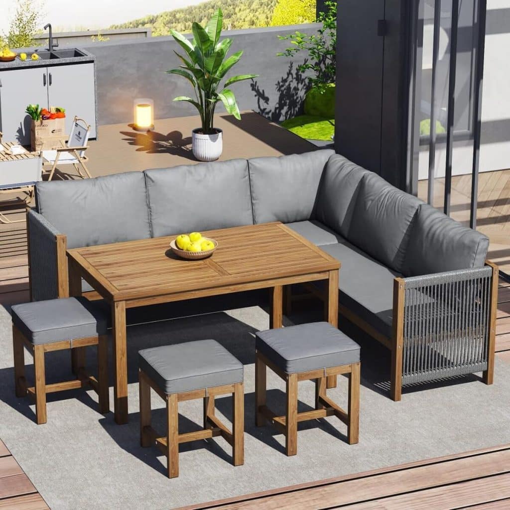 Test : ensemble salon Seyakany en bois massif pour 4-5 personnes