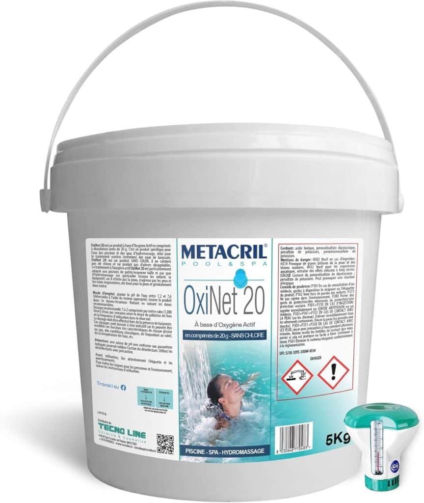 Test : metacril OxiNet 20 distributeur flottant pour piscine