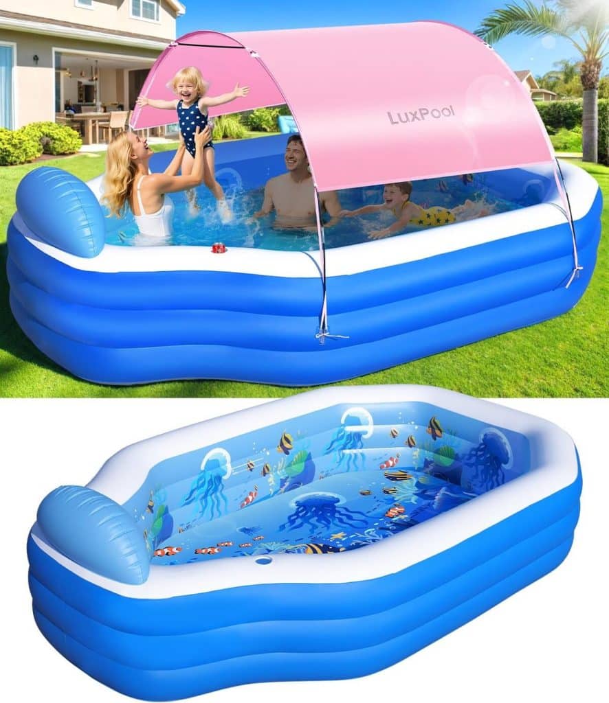 Test : piscine gonflable avec auvent pour enfants
