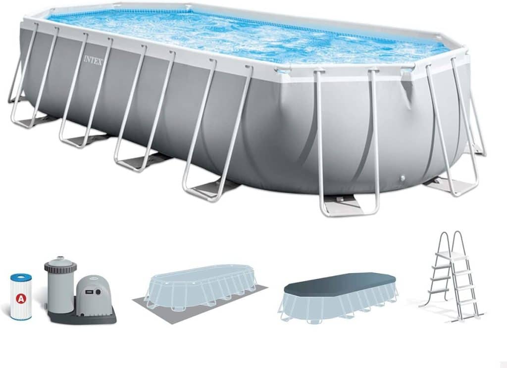 Test : piscine prism frame ovale Intex 6, 10 x 3, 05 x 1, 22 m