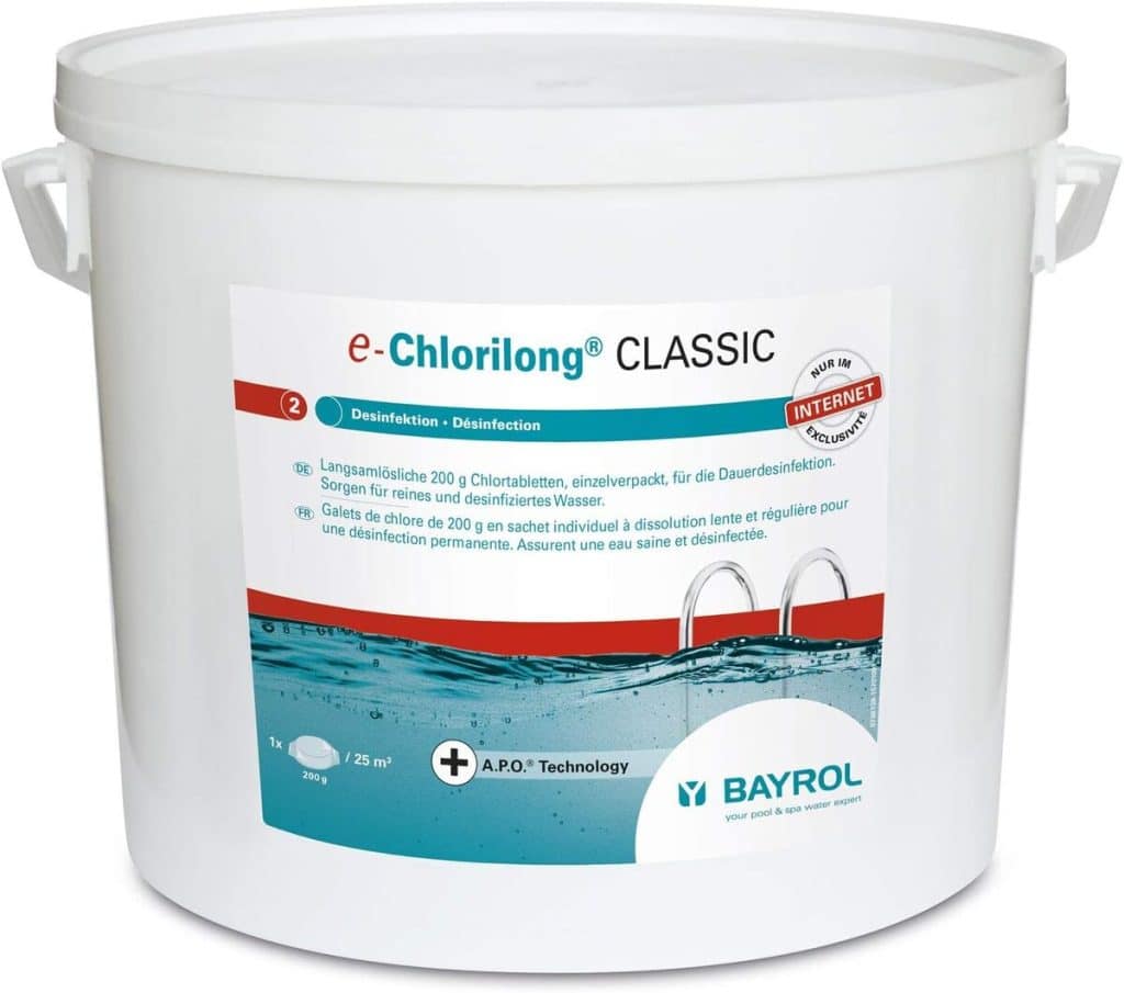 Test : tablettes de chlore Classic 10 kg pour désinfection prolongée