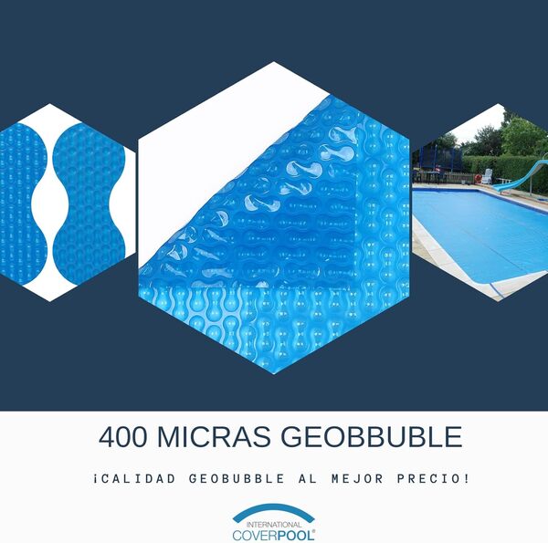 Couvre-lit solaire piscine ronde Ø 5,5 m de Film à bulles 600 microns (30 cm) Unique