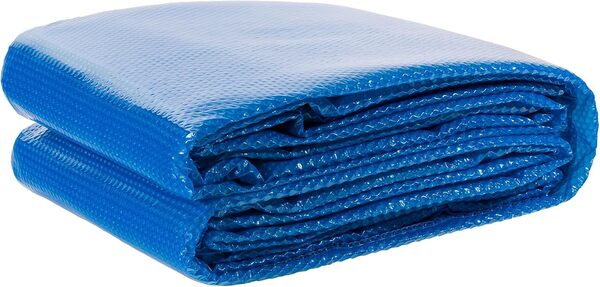 Arebos Couverture Solaire à Bulles pour Piscine | Rectangulaire | Bleu | 8 x 5 m | 400 µ-microns | Polyethylen