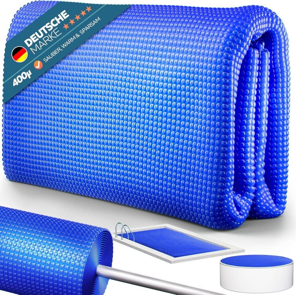 Test : bâche solaire Poolomio®, chauffage de piscine 8 x 4 m