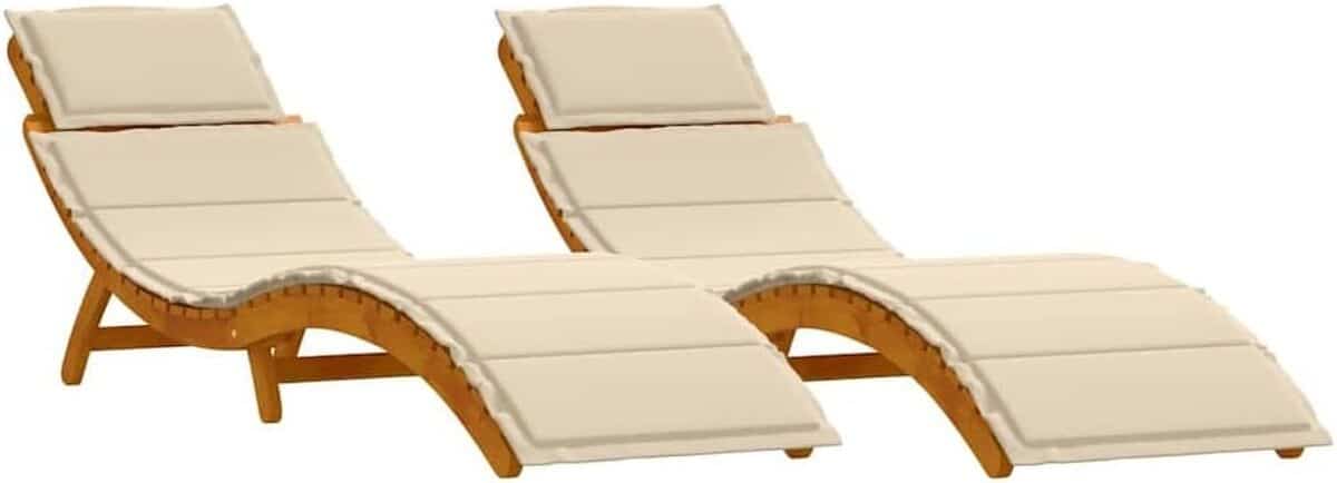 Test : chaises longues vidaXL en bois d'acacia
