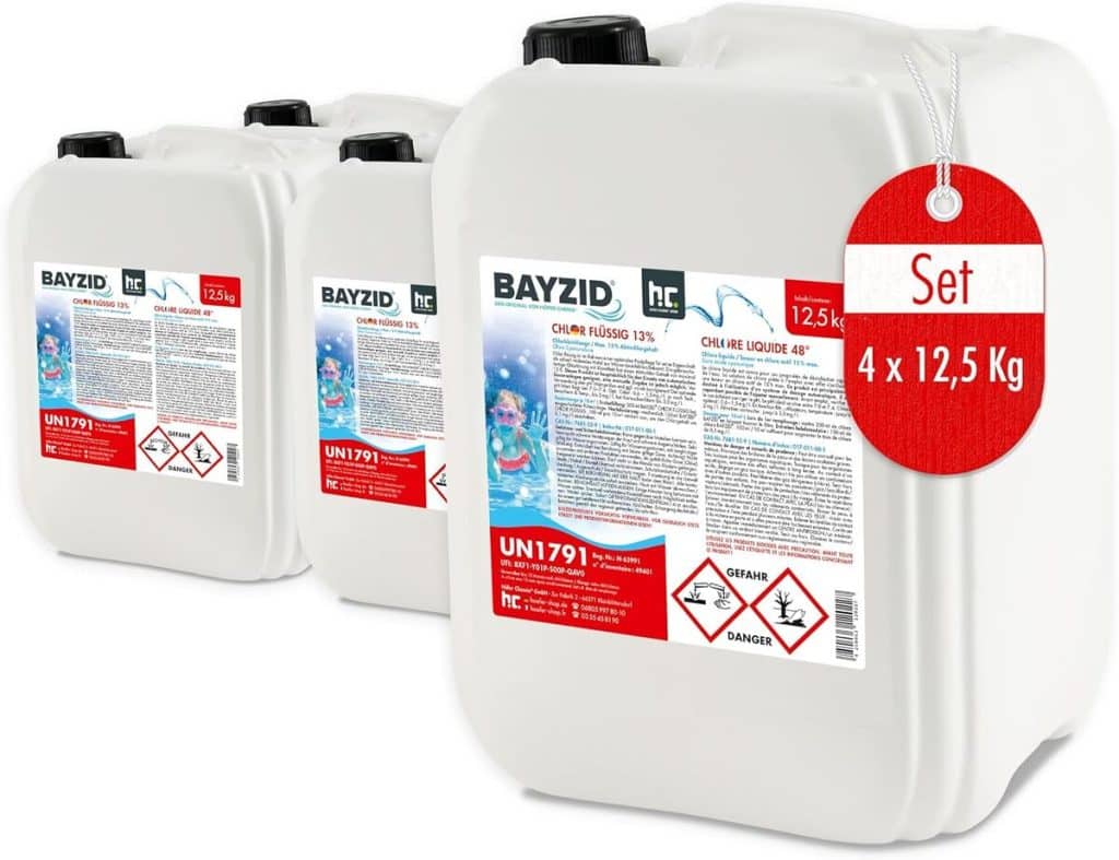 Test : chlore liquide Bayzid pour piscine et spa
