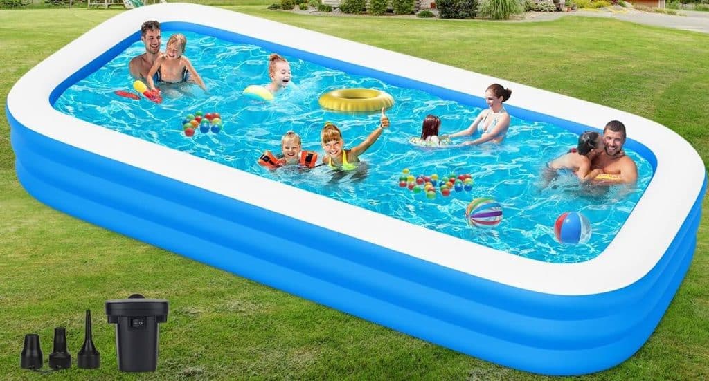 Test de la piscine gonflable extra large 2025 pour jardin
