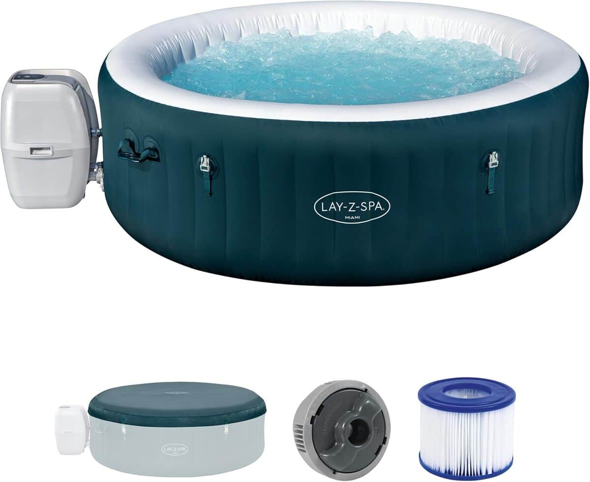 Test du spa gonflable Bestway Miami AirJet : efficacité énergétique pour 4 à 6 personnes