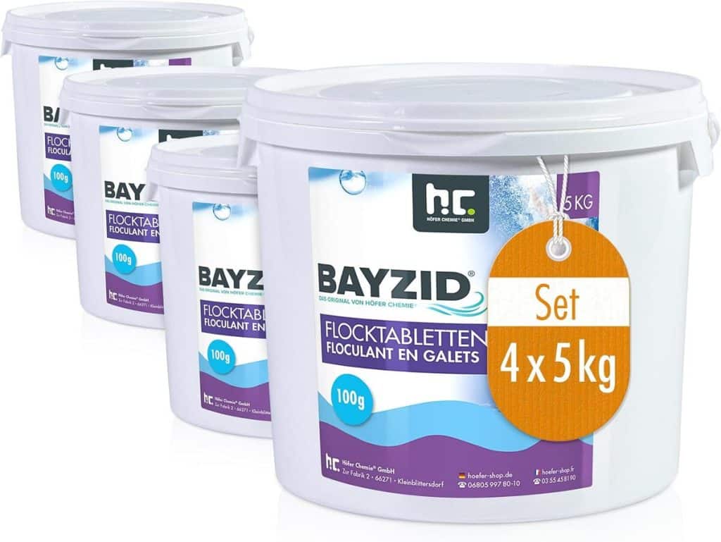 Test : floculant Höfer Chemie BAYZID pour piscine