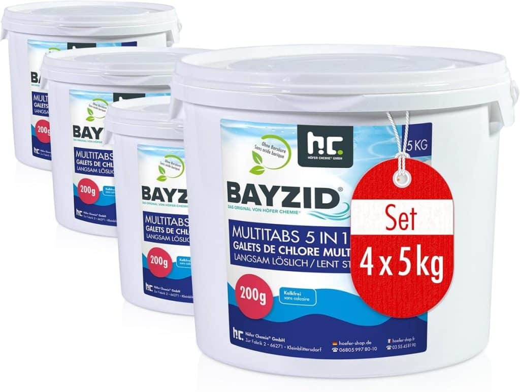 Test galets chlore Höfer Chemie 5 en 1