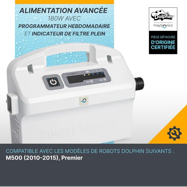 Pièce détachée certifiée Dolphin - Alimentation Prog. Hebdo dyn - Référence 9995678-ASSY