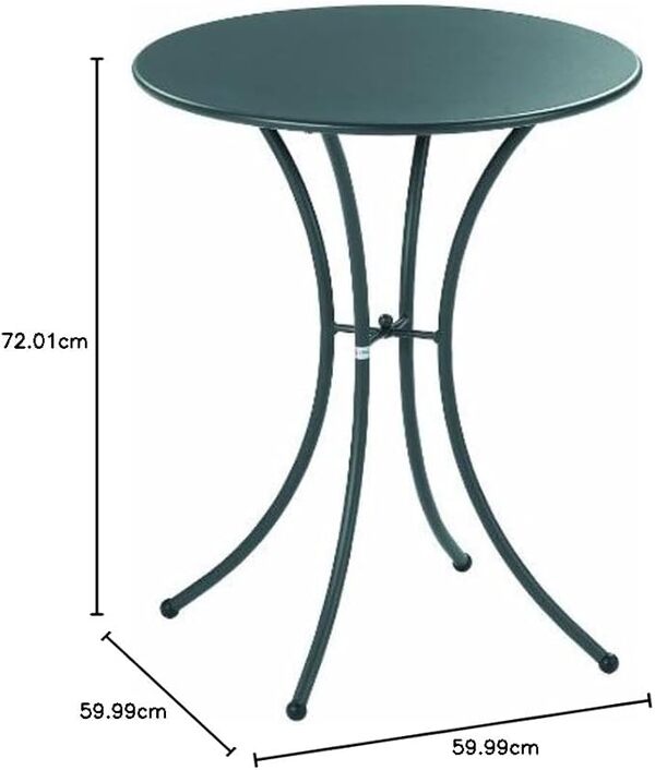 Emu Group Spa Pigalle Table Ronde cm 60 Art. 905 Fer Antique Fabre Cod. 22