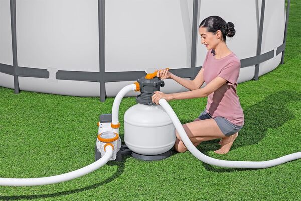 Filtre à sable Bestway 11,355 m3/h, pompe 500 W 220-240 V, préfiltre, diffuseur Chemconnect™