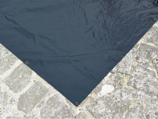 WERKA PRO Bâche de Protection 240g/m2 pour Piscine rectangulaire 6 x 12 m, Bleu