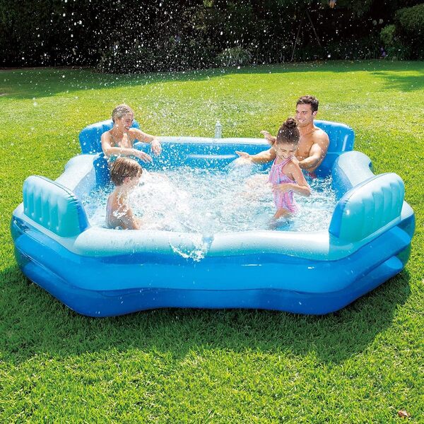 Summer Waves Piscine familiale Jumbo Deluxe Comfort 267 x 267 x 66 cm
