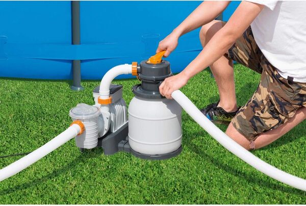 Bestway Flowclear Filtre à sable avec minuterie 5678 l/h Gris