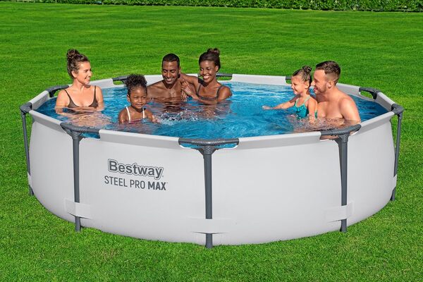 Piscine hors sol ronde BESTWAY Steel Pro Max™ 305 x 76 cm, Gris