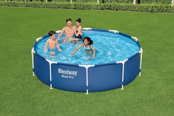Bestway Steel Pro Kit Piscine Hors Sol Ronde 3,05 m X 76 cm, Bleu