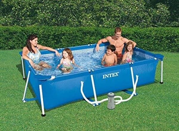 Intex kit Piscine Metal Frame Junior rectangulaire Tubulaire (l) 3,00 x (l) 2,00 x (h) 0,75m