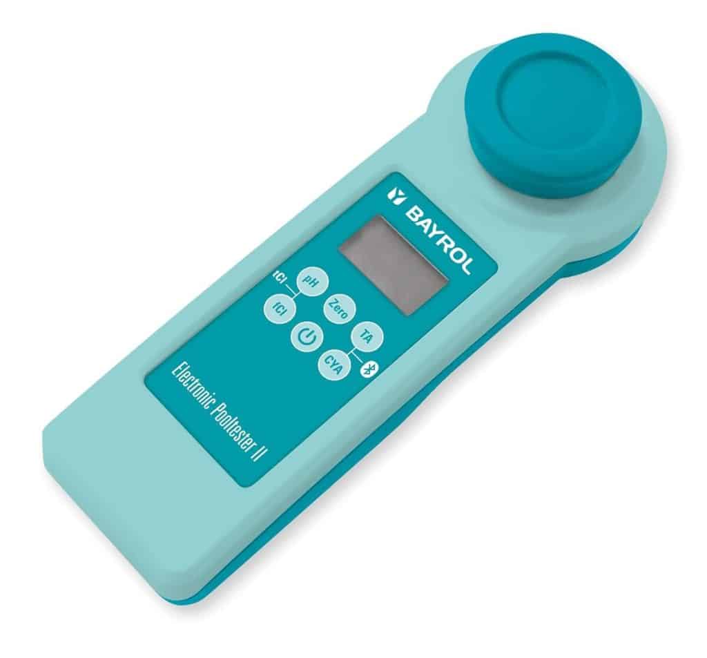 Test Bayrol testeur électronique : connexion Bluetooth et analyse complète