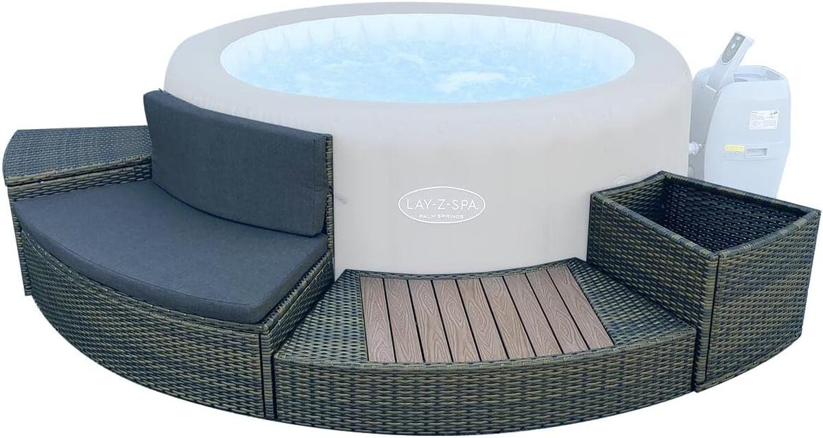 Test Bestway habillage spa rotin brun 180 cm