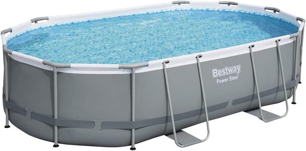 Test : bestway kit piscine cadre métal ovale avec pompe filtrante