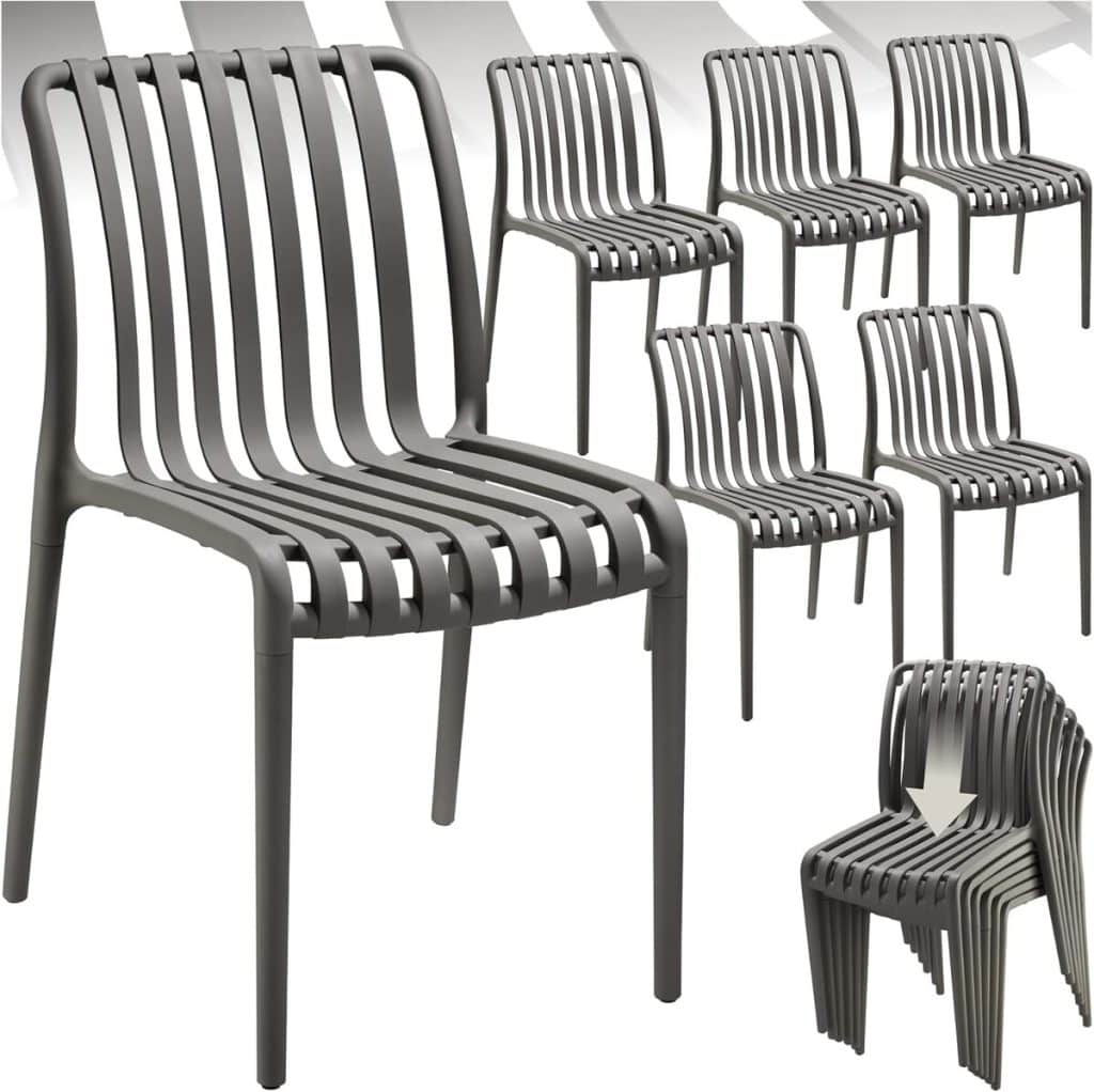 Test : chaises empilables TecTake pour jardin