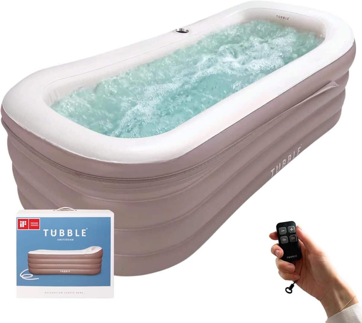 Test de la baignoire spa gonflable Tubble, bain moussant et pliable