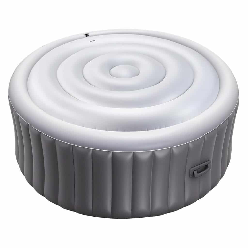 Test du couvercle gonflable VEVOR 137 cm : protection spa blanche