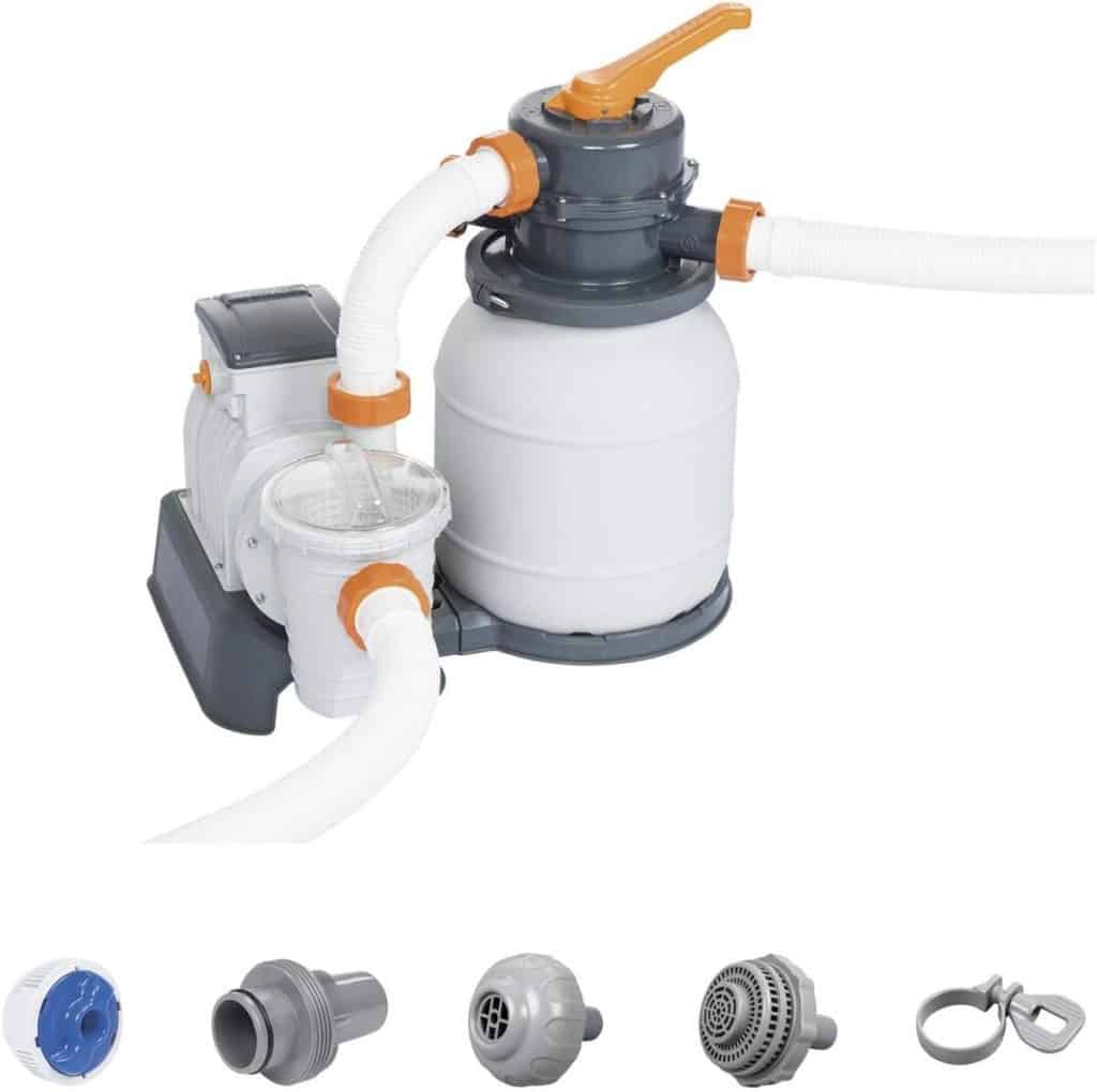 Test du filtre à sable Bestway Flowclear 5678 l/h gris