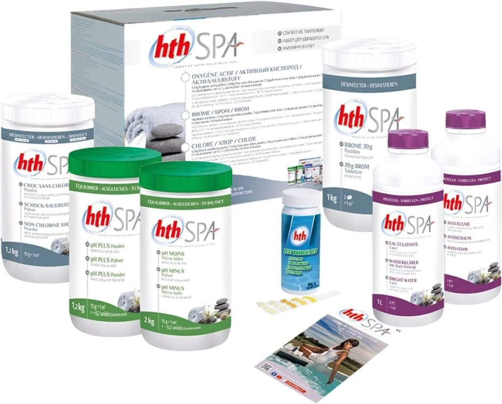 Test du kit de traitement au brome pour spa Happy Garden