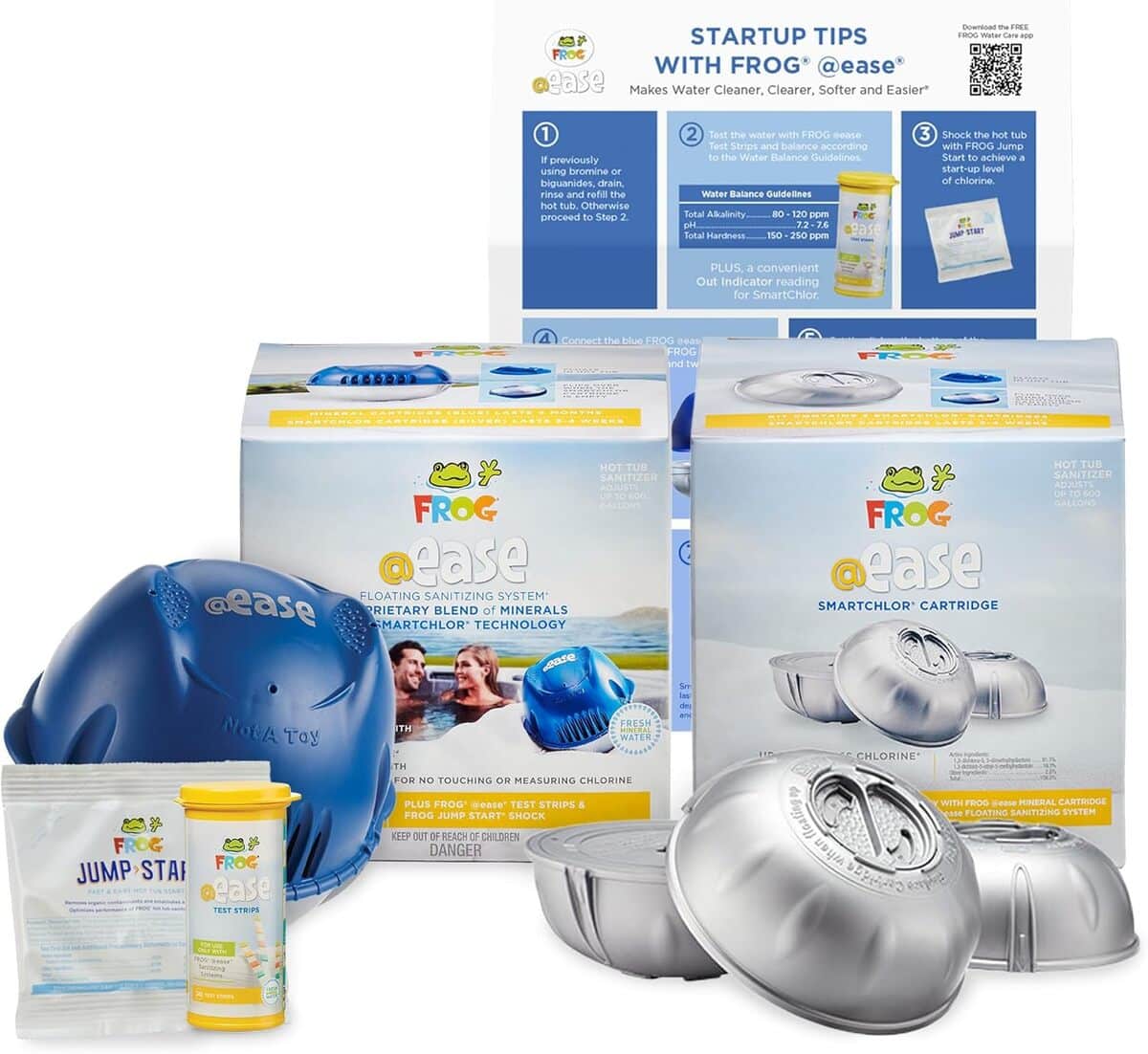 Test du système de désinfection flottant FROG @Ease pour jacuzzi